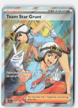 Team Star Grunt 242/198 Ultra Rare Scarlet & Violet Pokemon Near Mint - Image 1
