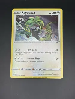 Rayquaza SWSH029 Black Star Promo Holo Pokemon Card NM Cosmos Holo - Image 1