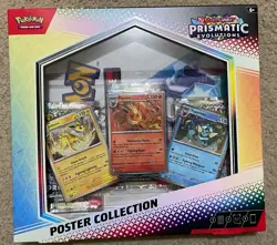 POKEMON Prismatic Evolutions Poster Collection (Includes 3 Booster Packs) Sealed - Image 1