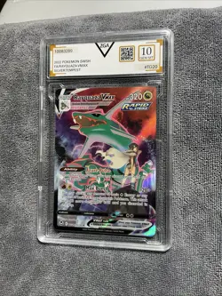 Pokemon TCG Sword & Shield Silver Tempest Rayquaza VMAX TG20/TG30 - Image 1