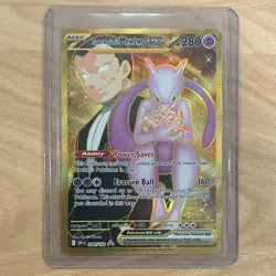 Pokemon Team Rocket's Mewtwo ex 240/182 SV10 Destined Rivals Hyper Rare Holo - Image 1