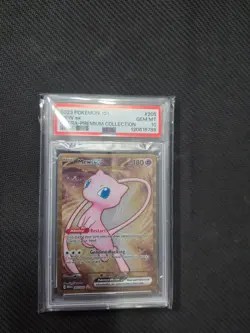 2023 Pokemon Mew ex Full Art 151 UPC Gold Metal Promo Card 205/165 PSA 10 GEM MT - Image 1