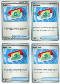 4x Poke Pad 081/088 x4 - NM Perfect Order Pokemon Playset ME03 - Image 1