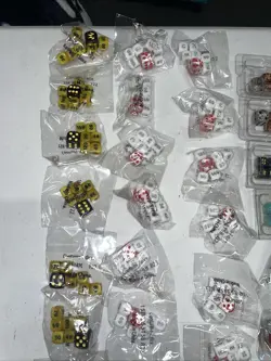 Pokemon ETB Dice And Coin-Lot 37 Sealed ETB Dice Markers And 10 Coins Mixed Sets - Image 2