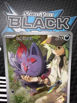 N's Zorua 189 Scarlet & Violet: Black Star Promo IR Holo - Pokemon TCG NM - Image 2