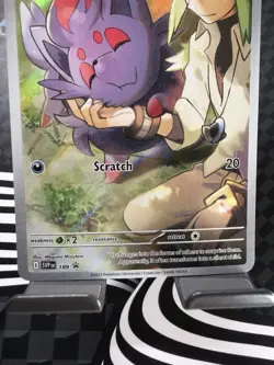 N's Zorua 189 Scarlet & Violet: Black Star Promo IR Holo - Pokemon TCG NM - Image 3