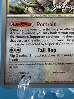 Pokemon SMEARGLE Card 21/95 Rare Call of Legends NM World Championships Regular - Image 5