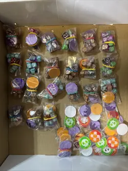 Pokemon Dice Lot Of 21 Sets. Extra Coins And Lammers Different Sets - Image 1