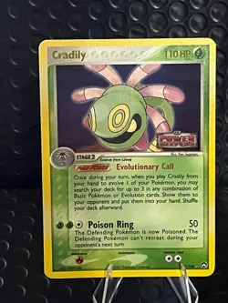 Pokemon TCG Cradily 7/108 Power Keepers Reverse Holo Rare Stamped - Image 1