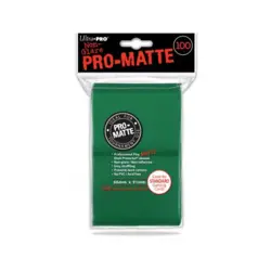 Ultra Pro Card Sleeves Standa Pro-Matte Non-Glare Card Sleeves - Green (1 New 74427845179 - Image 1