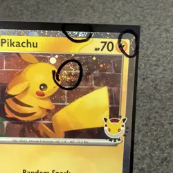 🔥 Pikachu 051/162 Cosmos Holo Rare 🌀 3 SWIRLS MINT | Pokemon Day 2026 - Image 2