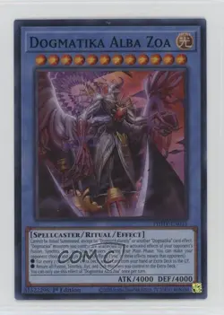 Super Rare - Dogmatika Alba Zoa 1st Ed. YuGiOh Photon Hypernova #PHHY-EN031 - Image 1