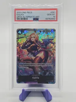 Kalifa OP03-081 One Piece Pillars of Strength Alt Art PSA 10 - Image 1