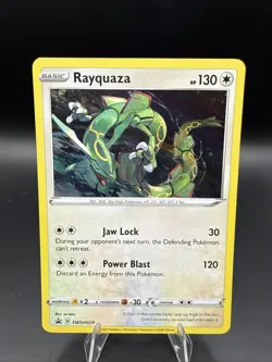 Rayquaza SWSH029 SWSH: Sword & Shield Promo Cards Holo “ink Imperfection” - Image 1