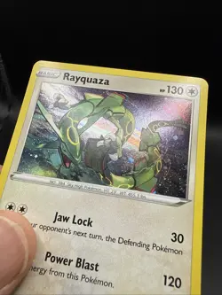 Rayquaza SWSH029 SWSH: Sword & Shield Promo Cards Holo “ink Imperfection” - Image 2