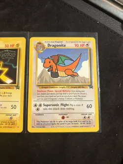 Pokemon Card Lot Pidgeot, Pikachu Promo, And Dragonite Promo Cards - Image 1