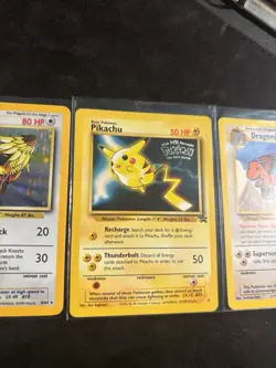 Pokemon Card Lot Pidgeot, Pikachu Promo, And Dragonite Promo Cards - Image 2