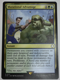 MTG Mutational Advantage Card Universes Beyond: Fallout NM Condition - PIP #0111 - Image 1