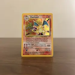 Pokemon TCG Charizard 4/102 Base Set Unlimited Holo Rare HP - Nintendo 1999 Card - Image 1