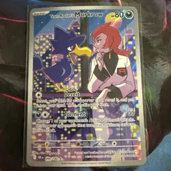 Pokemon Team Rockets Murkrow Illustration Rare Card 200/182 Destined Rivals - Image 1