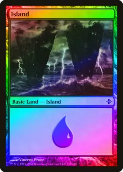 Island (235) FOIL Rise of the Eldrazi PLD Basic Land MAGIC MTG CARD ABUGames - Image 1