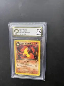 Pokemon Card - 1st Edition Dark Rapidash Team Rocket - 44/82 - CGA 8.5 - Image 1
