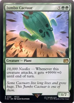 Jumbo Cactuar 191 Rare FINAL FANTASY Magic: The Gathering Near Mint - Image 1