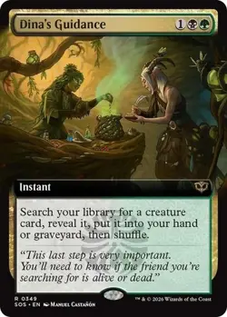 MTG Secrets of Strixhaven Dina's Guidance Extended Art 0349 - Image 1