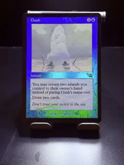 Wizards of the Coast MTG Gush Mercadian Masques Instant Foil Blue EN 1999 82/350 - Image 1