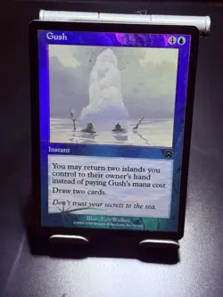 Wizards of the Coast MTG Gush Mercadian Masques Instant Foil Blue EN 1999 82/350 - Image 3