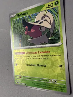 Pokemon TCG * SV White Flare * 008/086 Shelmet Common * REVERSE HOLO * FRESH PK - Image 2