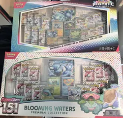 Pokemon 151 Blooming Waters + Prismatic Lucario and Tyranitar ex Premium Coll - Image 1