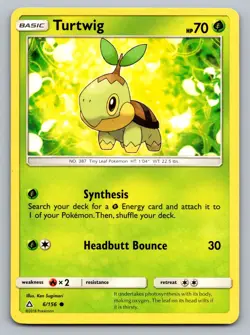 Pokemon TCG SM - Ultra Prism Turtwig (6) 6/156 - Image 1