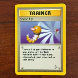 Scoop Up 107/130 Non Holo Rare Base Set 2 Pokemon Card - Image 1