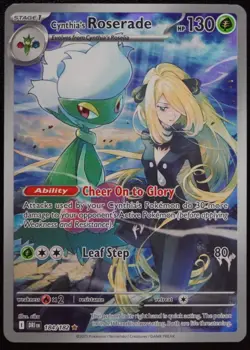Pokemon - Cynthia's Roserade 184/182 Illustration Rare - Destined Rivals - NM - Image 1