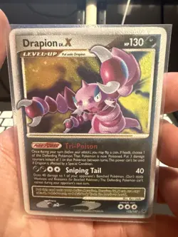 Pokemon 2009 Platinum 123/127 Drapion Lv. X Level-Up Holo Rare NM - Image 1