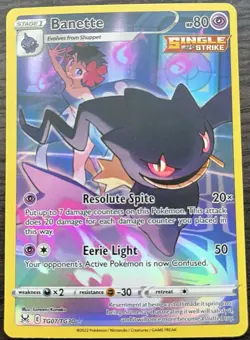 Banette TG07/TG30 Pokemon TCG SWSH Lost Origin Trainer Gallery Holo MINT NM - Image 1
