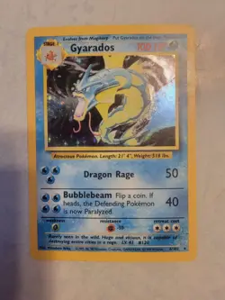 1999 Pokemon GYARADOS 6/102 Base Set Rare Holo Mint Condition! - Image 1