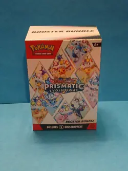 Pokemon Scarlet & Violet Prismatic Evolutions Booster Bundle Factory Sealed 6pks - Image 1