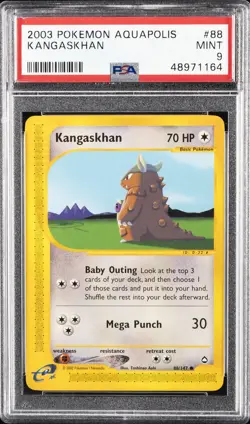 2003 POKEMON AQUAPOLIS #88 KANGASKHAN PSA 9 - Image 1