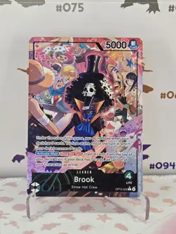 OP15-022 Brook Alt Art Leader Adventure on Kami’s Island One Piece TCG English - Image 1