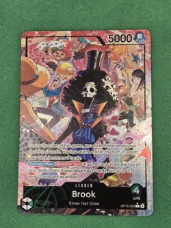 OP15-022 Brook Alt Art Leader Adventure on Kami’s Island One Piece TCG English - Image 3