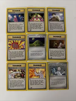 Recall 116/132 Gym Heroes Regular RARE TRAINER LOT 9 card Lot Star - Image 1