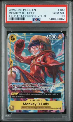 Monkey.D.Luffy and Roronoa Zoro Illustration Box Vol 3 One Piece card TCG PSA 10 - Image 4