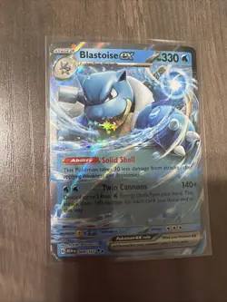 Blastoise EX 009/165 Scarlet & Violet 151 NM Pokemon Card - Image 1