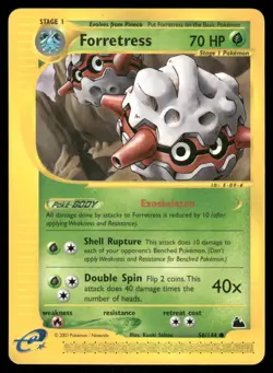 Pokemon Cards Forretress 56/144 Skyridge Common DMG *INDENDTS* - Image 1