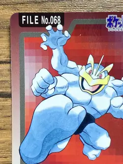 Pokemon Carddass Card Machamp File No.68 Bandai Pocket Monsters 1997 Japan - Image 3