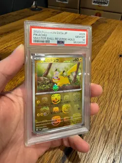 Pikachu Master Ball PSA 10 (025/165 Sv2a: Pokemon Card 151 Holo) - Japanese - Image 2