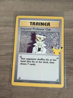 Imposter Professor Oak 73/102 - Classic Celebrations Holo Pokemon Card - Image 1