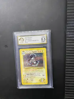 LT. SURGE'S MAGNETON Gym Heroes HOLO RARE Pokemon Card 8/132 - Image 1
